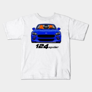 Fiat 124 Spider - Blue Kids T-Shirt